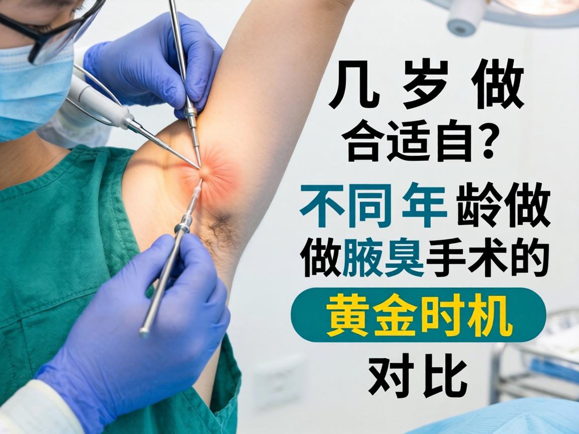 腋臭手术几岁做合适？不同年龄做腋臭手术的黄金时机对比