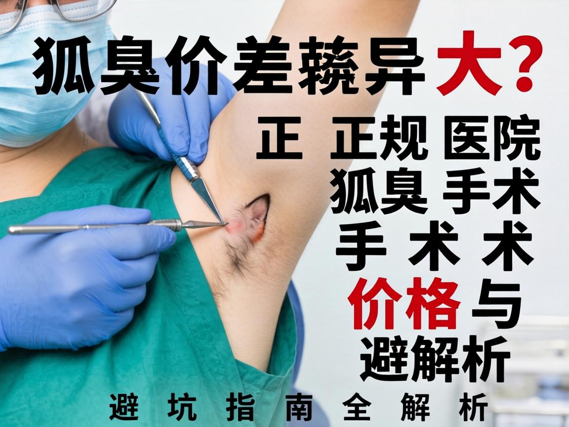 狐臭手术价格差异大？正规医院狐臭手术价格与避坑指南全解析