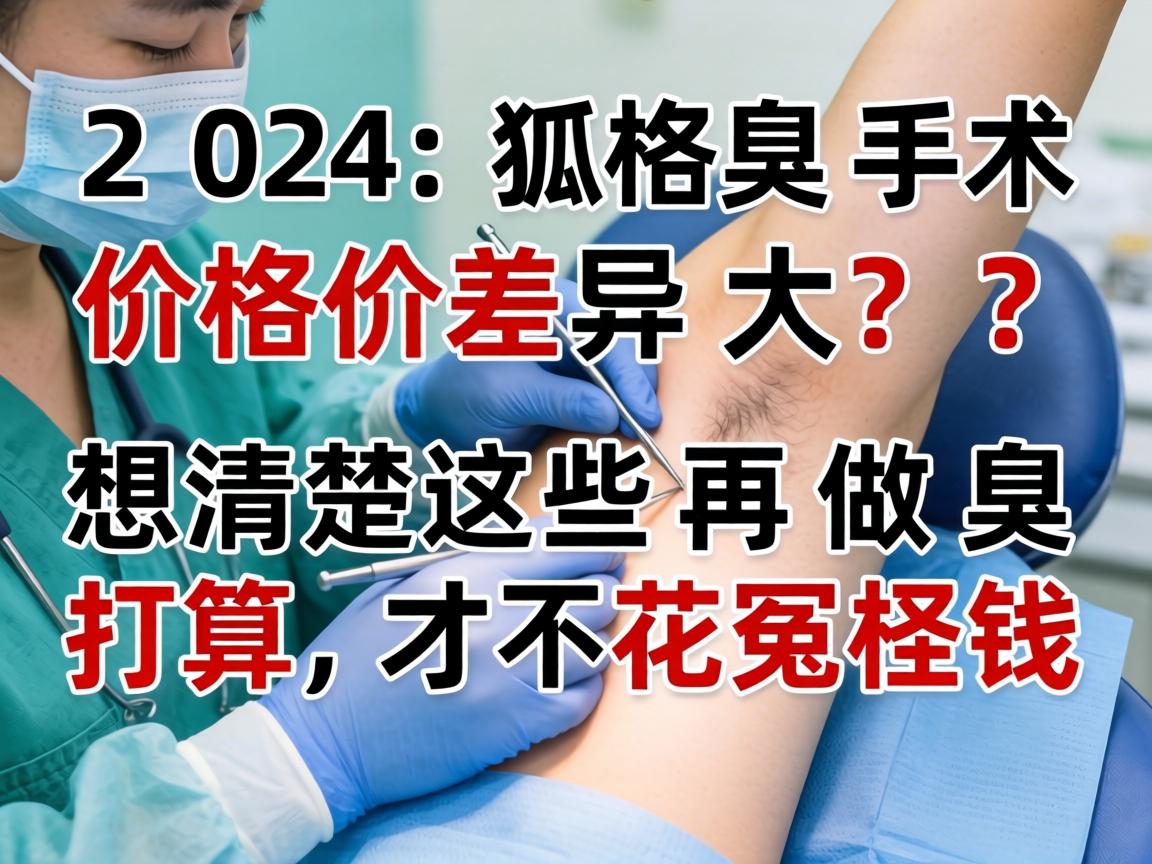 2024狐臭手术价格差异大?想清楚这些再做臭打算,才不花冤枉钱 2024狐臭手术价格差异大?想清楚这些再做臭打算,才不花冤枉钱