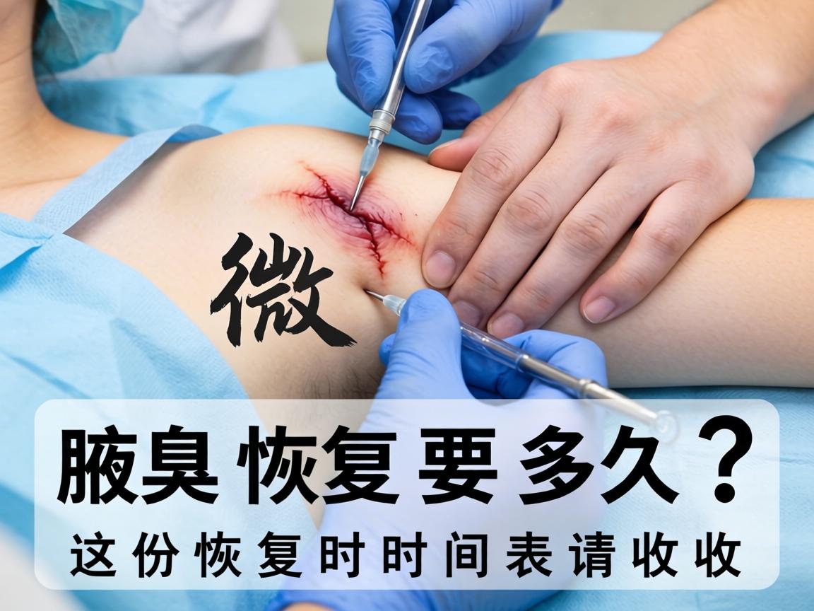 腋臭微创手术恢复要多久？这份恢复时间表请收好