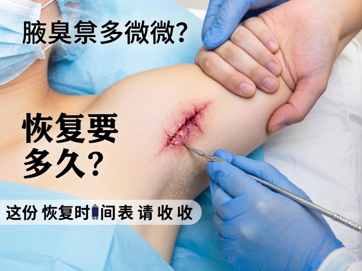 腋臭微创手术恢复要多久？这份恢复时间表请收好