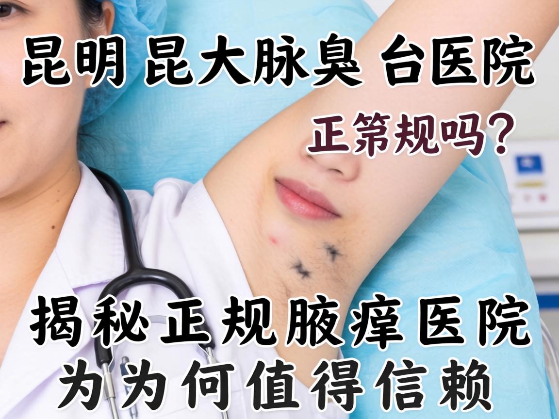 昆明昆大腋臭医院正规吗？揭秘正规腋臭医院为何值得信赖