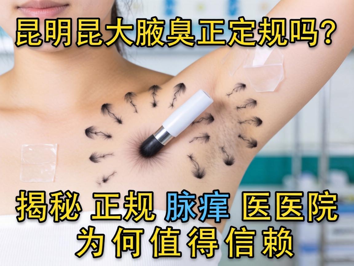 昆明昆大腋臭医院正规吗？揭秘正规腋臭医院为何值得信赖