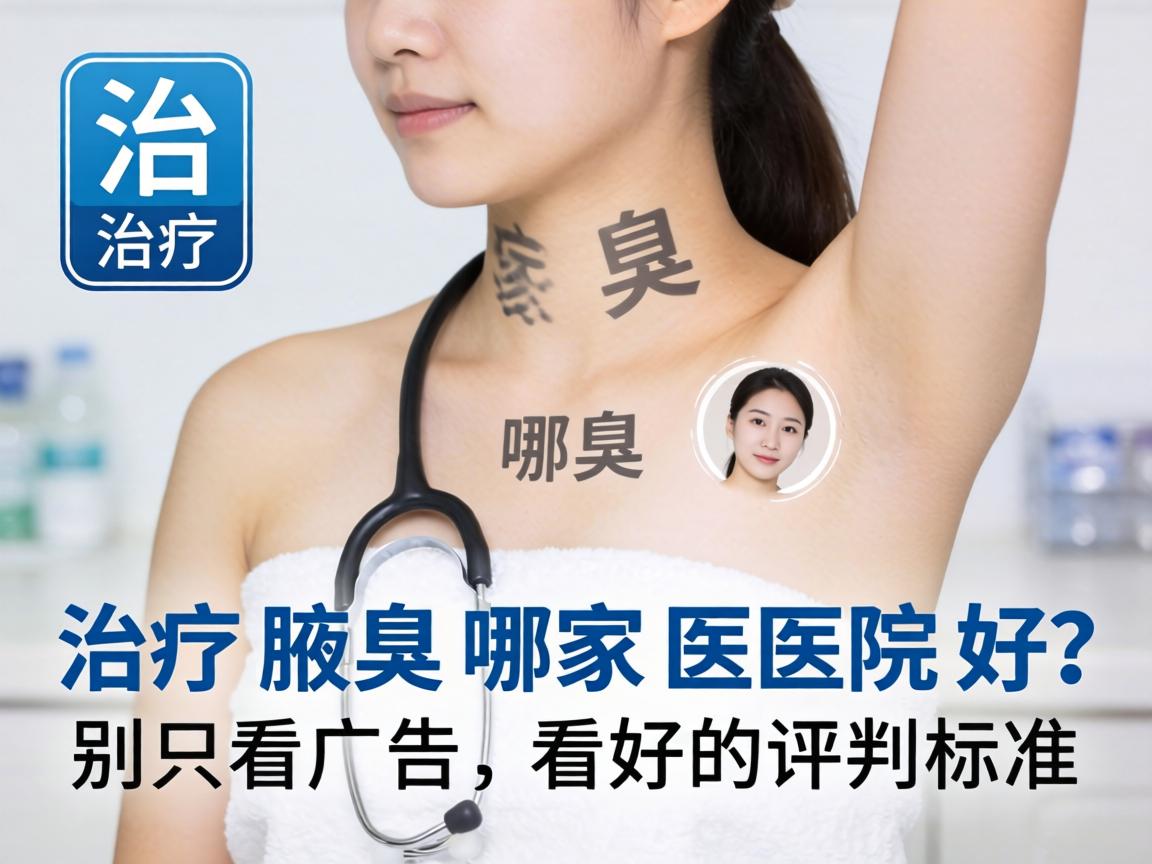 治疗腋臭哪家医院好？别只看广告，看好的评判标准