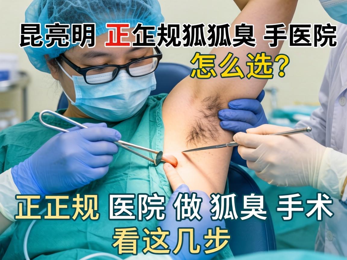 昆明正规狐臭手术医院怎么选？正规医院做狐臭手术看这几步