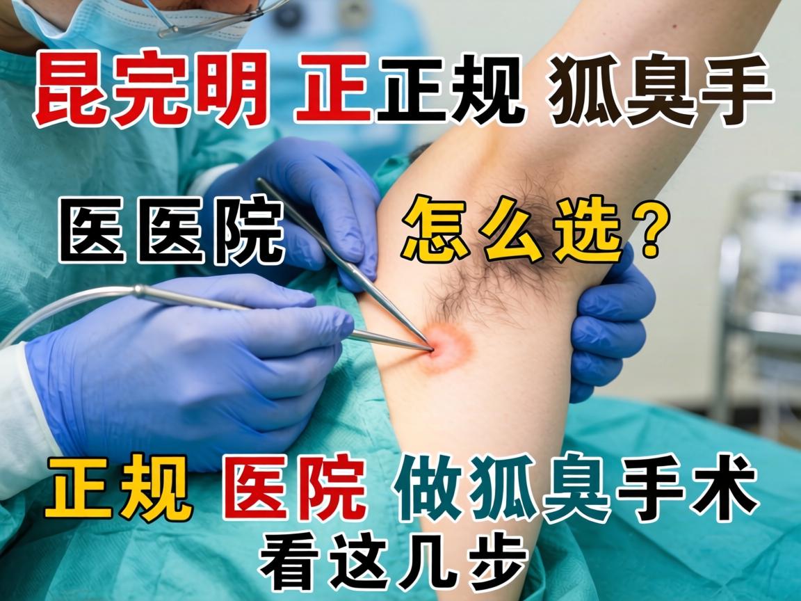 昆明正规狐臭手术医院怎么选？正规医院做狐臭手术看这几步