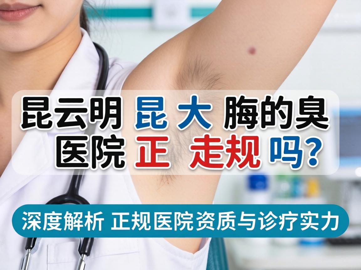 昆明昆大腋臭医院正规吗？深度解析正规医院的资质与诊疗实力