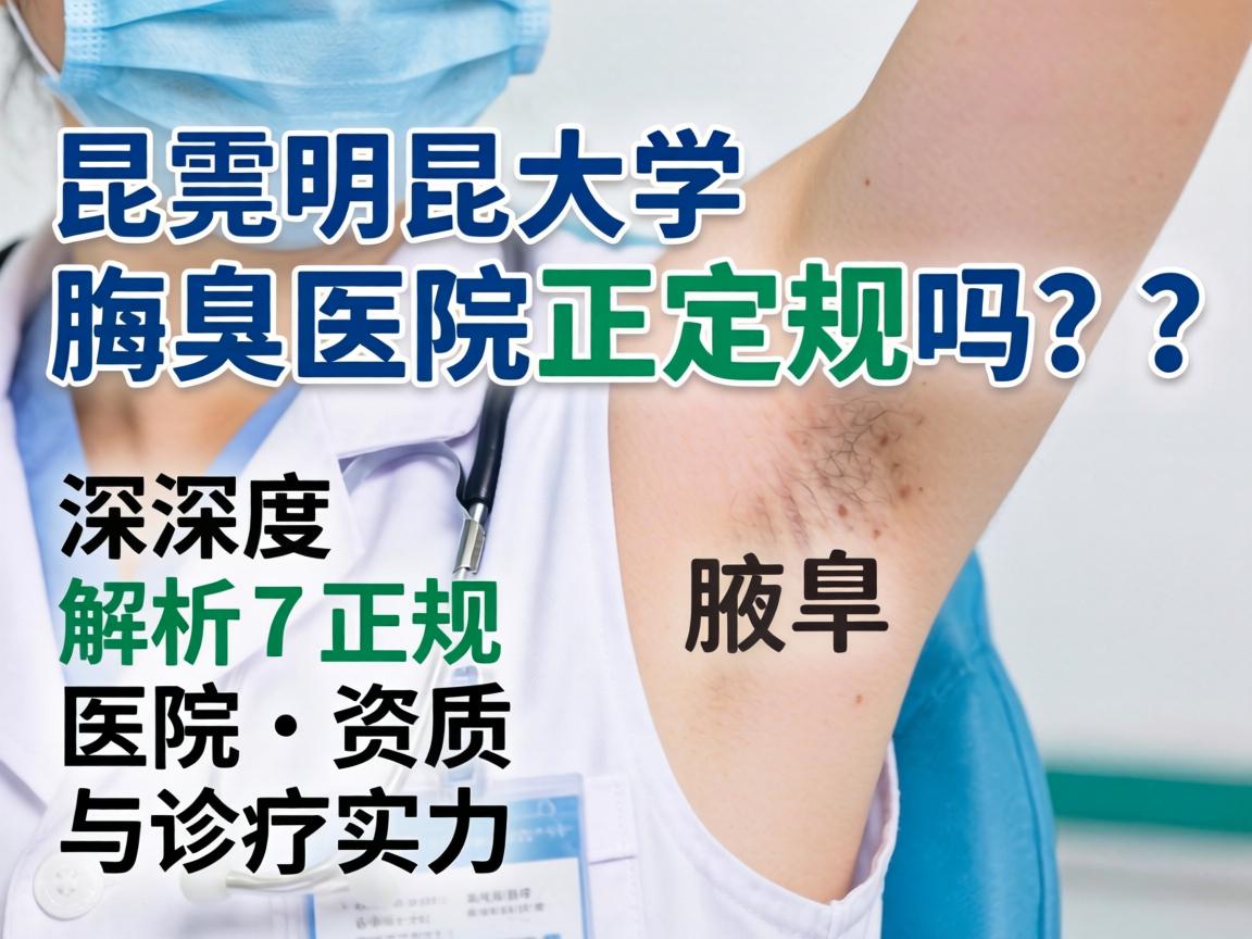 昆明昆大腋臭医院正规吗？深度解析正规医院的资质与诊疗实力
