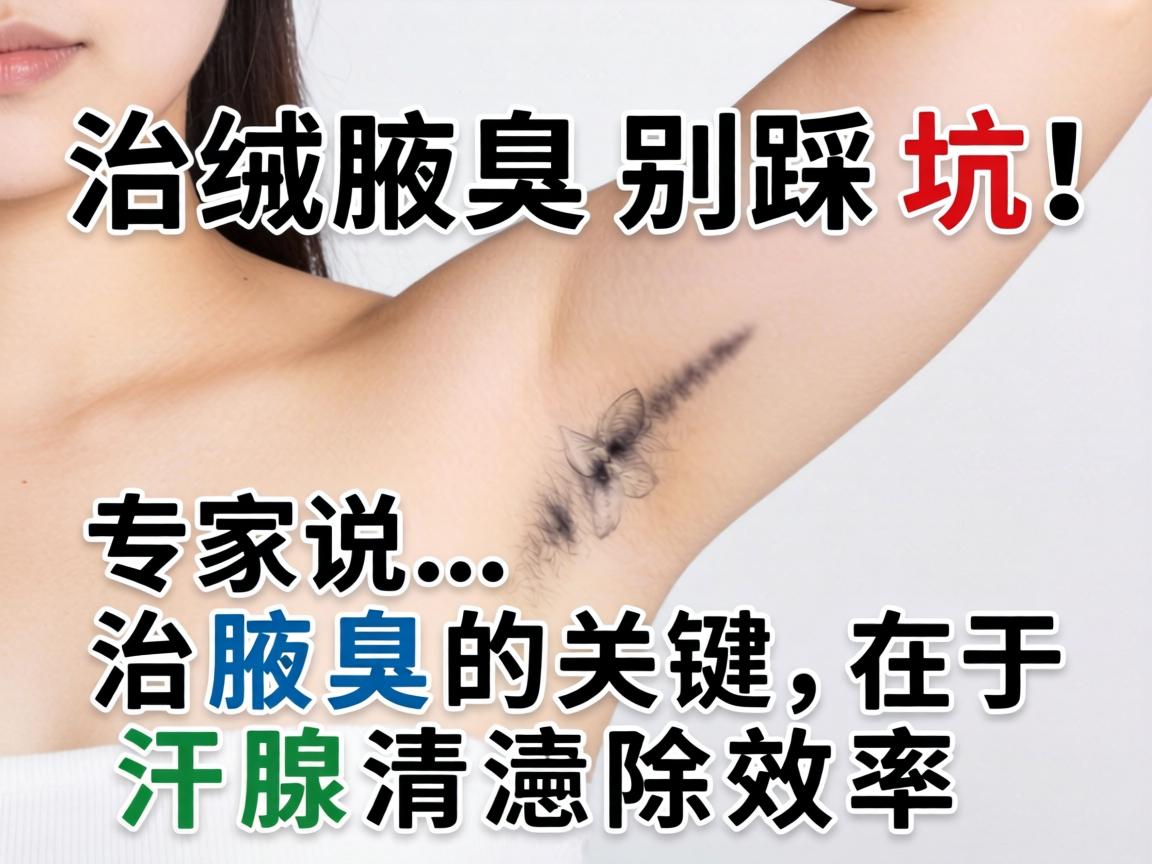 治腋臭别踩坑！专家说，治腋臭的关键在于汗腺清除效率