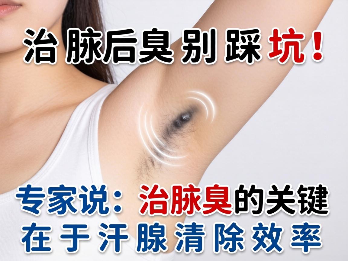 治腋臭别踩坑！专家说，治腋臭的关键在于汗腺清除效率