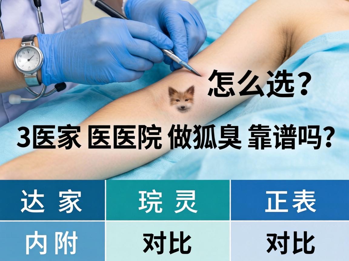 狐臭手术医院怎么选？这3家医院做狐臭靠谱吗？内附对比表）