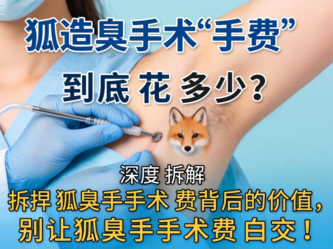 狐臭手术费到底花多少？深度拆解狐臭手术费背后的价值，别让狐臭手术费白交！
