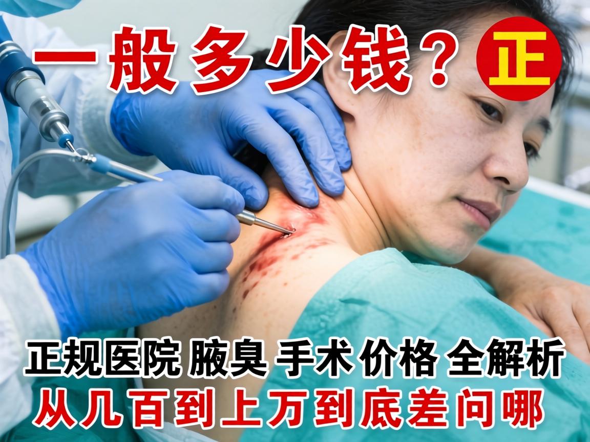 腋臭手术一般多少钱？正规医院腋臭手术价格全解析，从几百到上万到底差在哪？