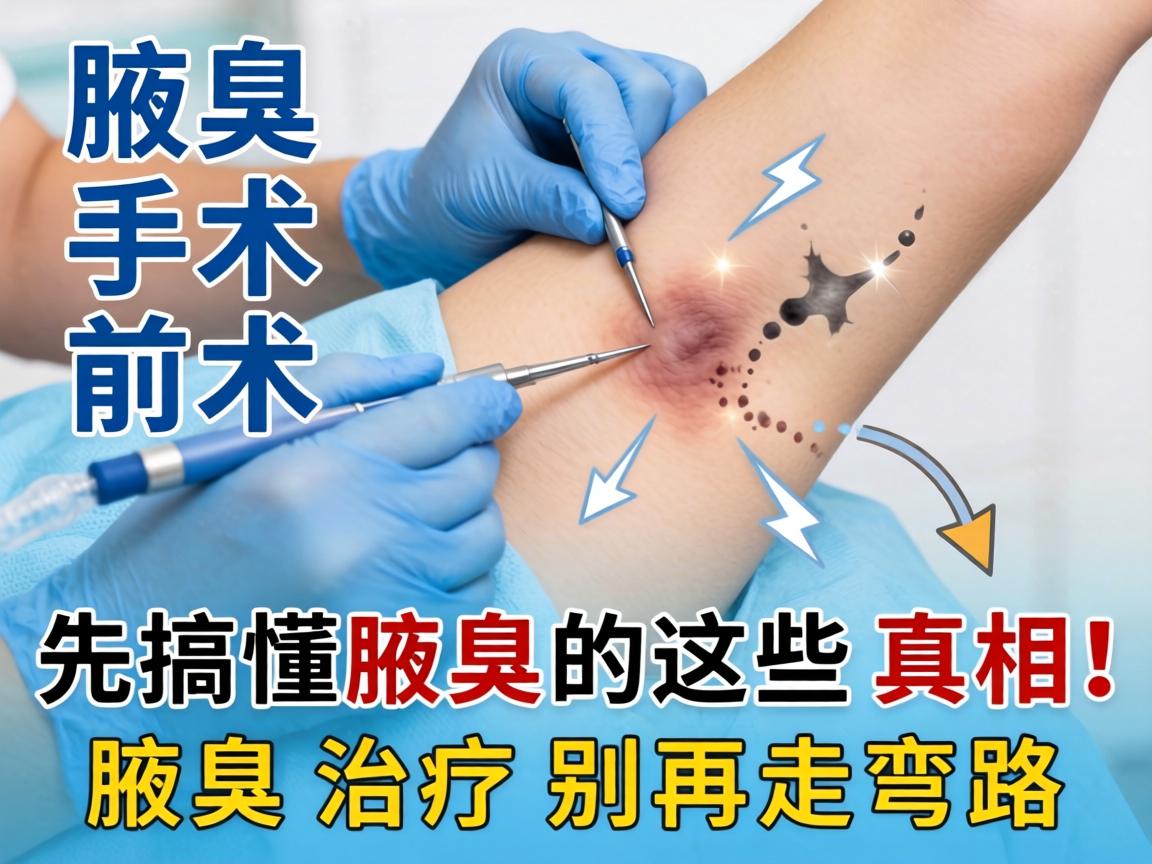 做腋臭手术前，先搞懂腋臭的这些真相！腋臭治疗别再走弯路