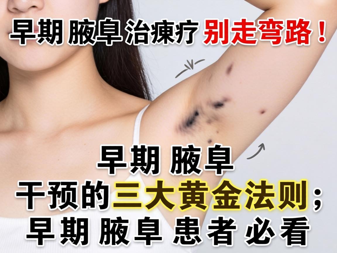 早期腋臭治疗别走弯路!早期腋臭干预的三大黄金法则,早期腋臭患者必看 早期腋臭治疗别走弯路!早期腋臭干预的三大黄金法则,早期腋臭患者必看