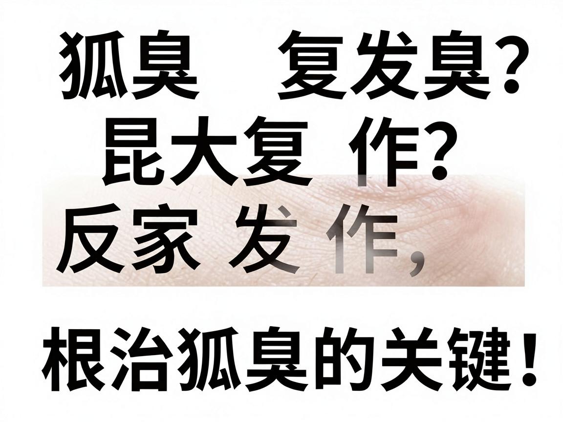 狐臭反复发作？昆大腋臭专家揭秘，根治狐臭的关键，在于这3个核心要素