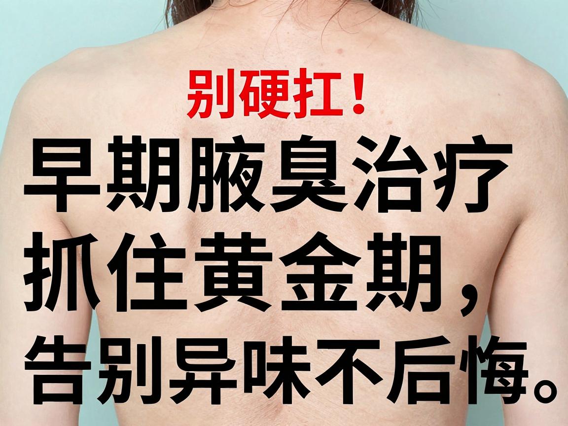 早期腋臭别硬扛！早期腋臭治疗抓住黄金期，告别异味不后悔
