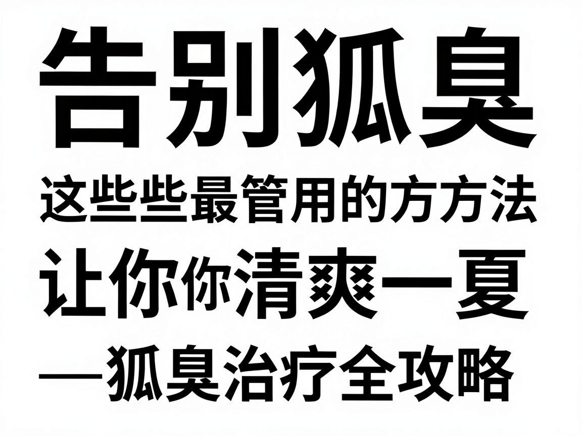 告别狐臭，这些最管用的方法让你清爽一夏—狐臭治疗全攻略