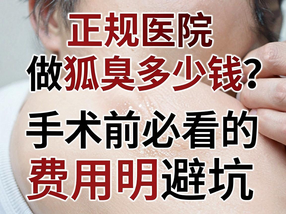 正规医院做狐臭多少钱？做狐臭手术前必看的费用明细与避坑指南