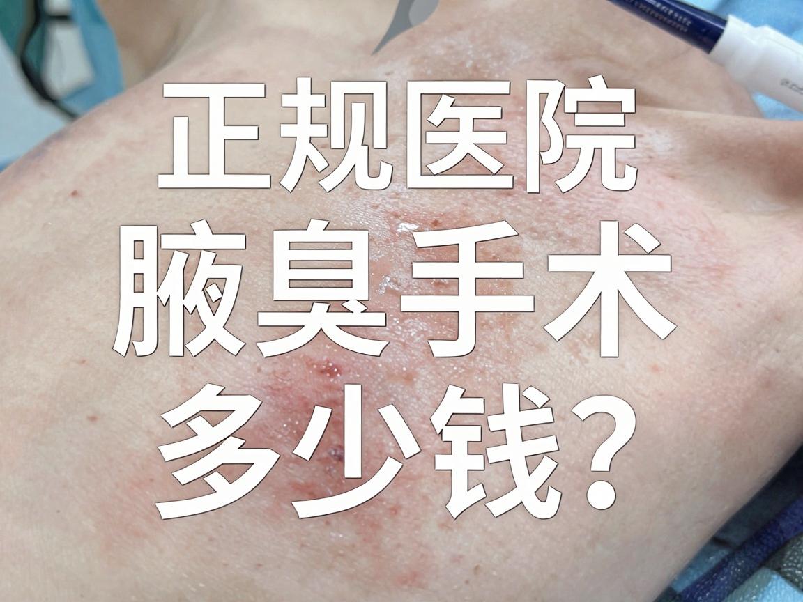 正规医院腋臭手术多少钱？一文讲清腋臭手术费用与正规医院选择要点