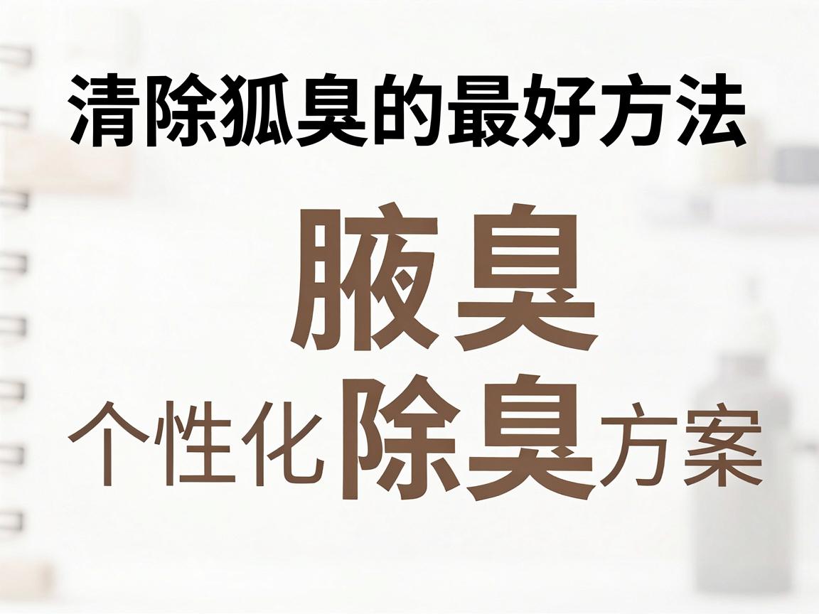 清除狐臭的最好方法，科学评估与个性化清除方案，这才是清除狐臭的最优解