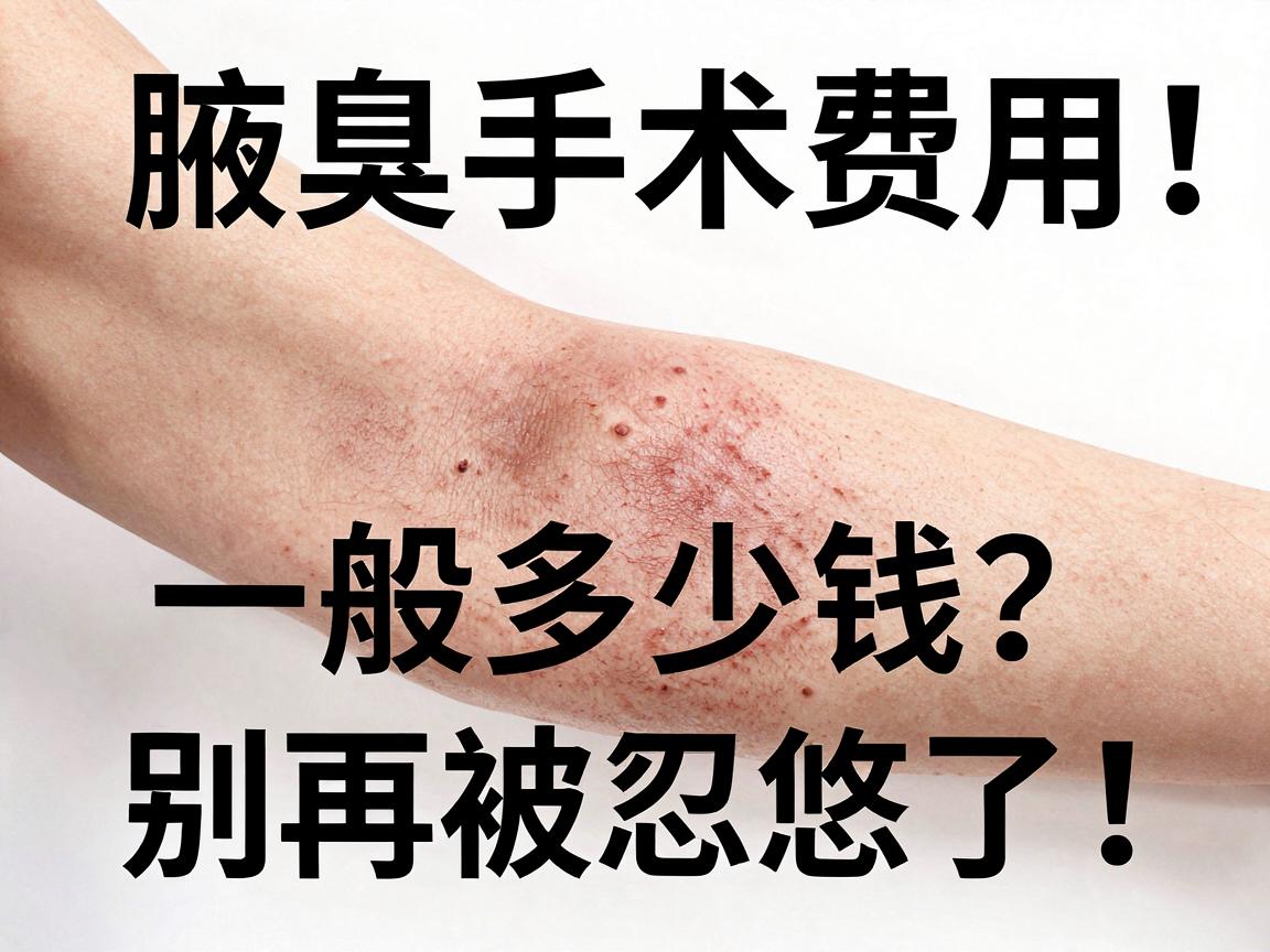 腋臭手术一般多少钱？一文说清腋臭手术费用，别再被忽悠了！