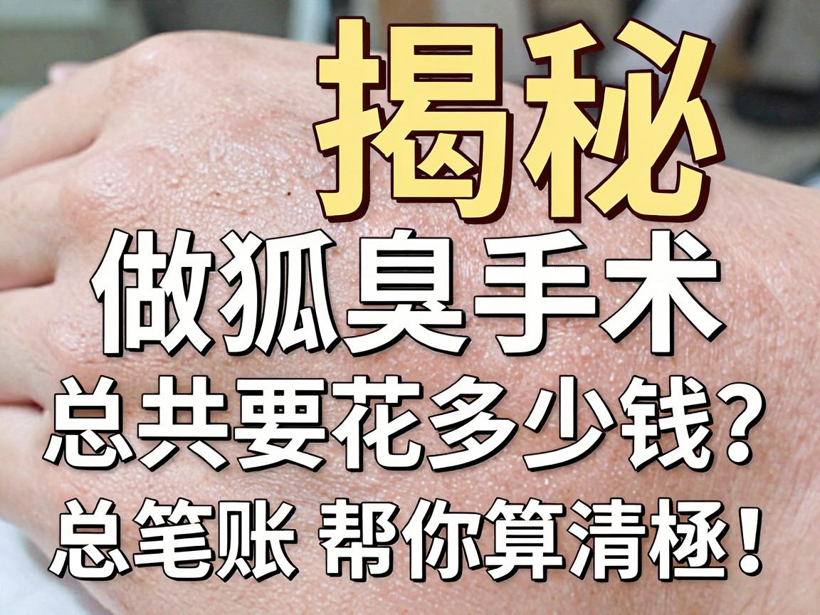 狐臭手术价格大揭秘，做狐臭手术总共要花多少钱？这笔账帮你算清楚！