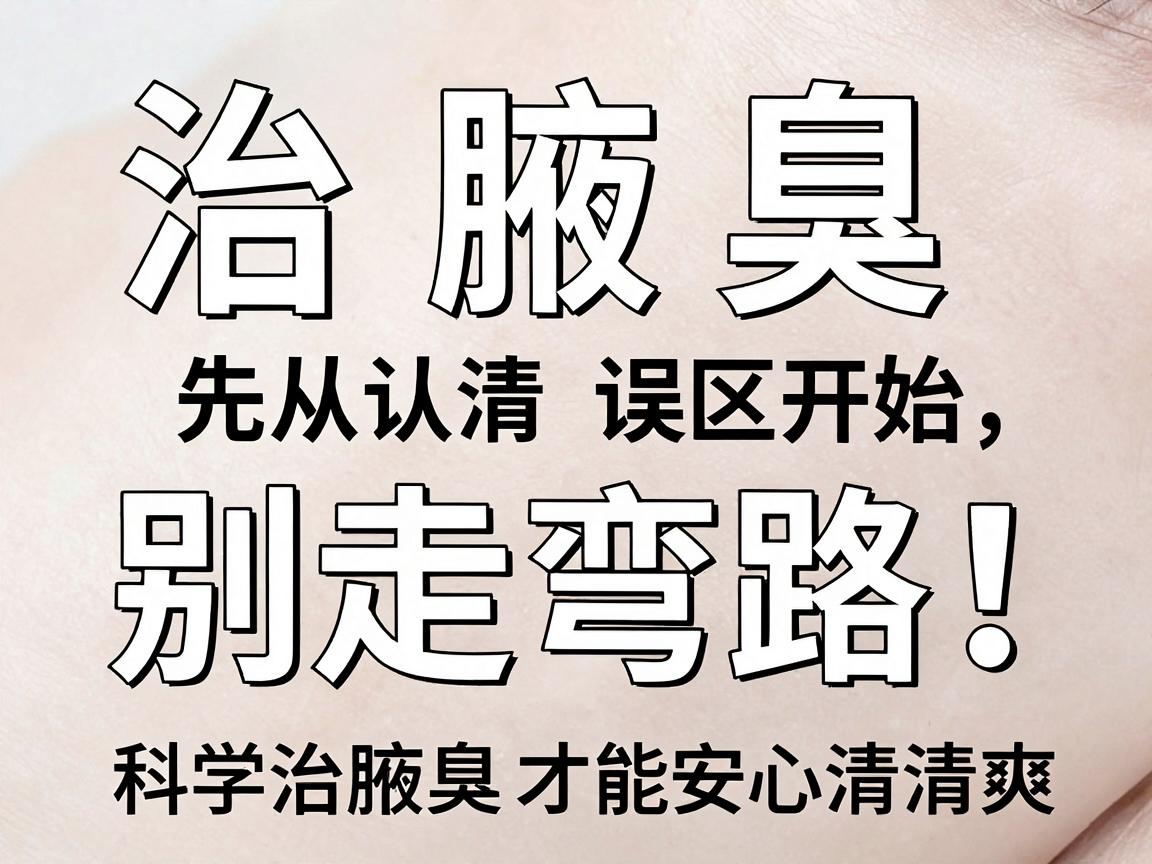 治腋臭别走弯路！治腋臭先从认清误区开始，科学治腋臭才能安心清爽