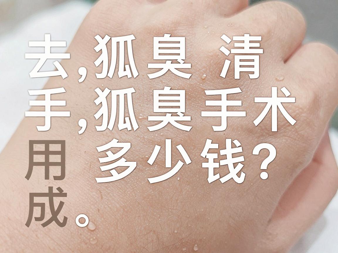 去狐臭手术多少钱？一文讲清去狐臭手术的费用构成与价格区间