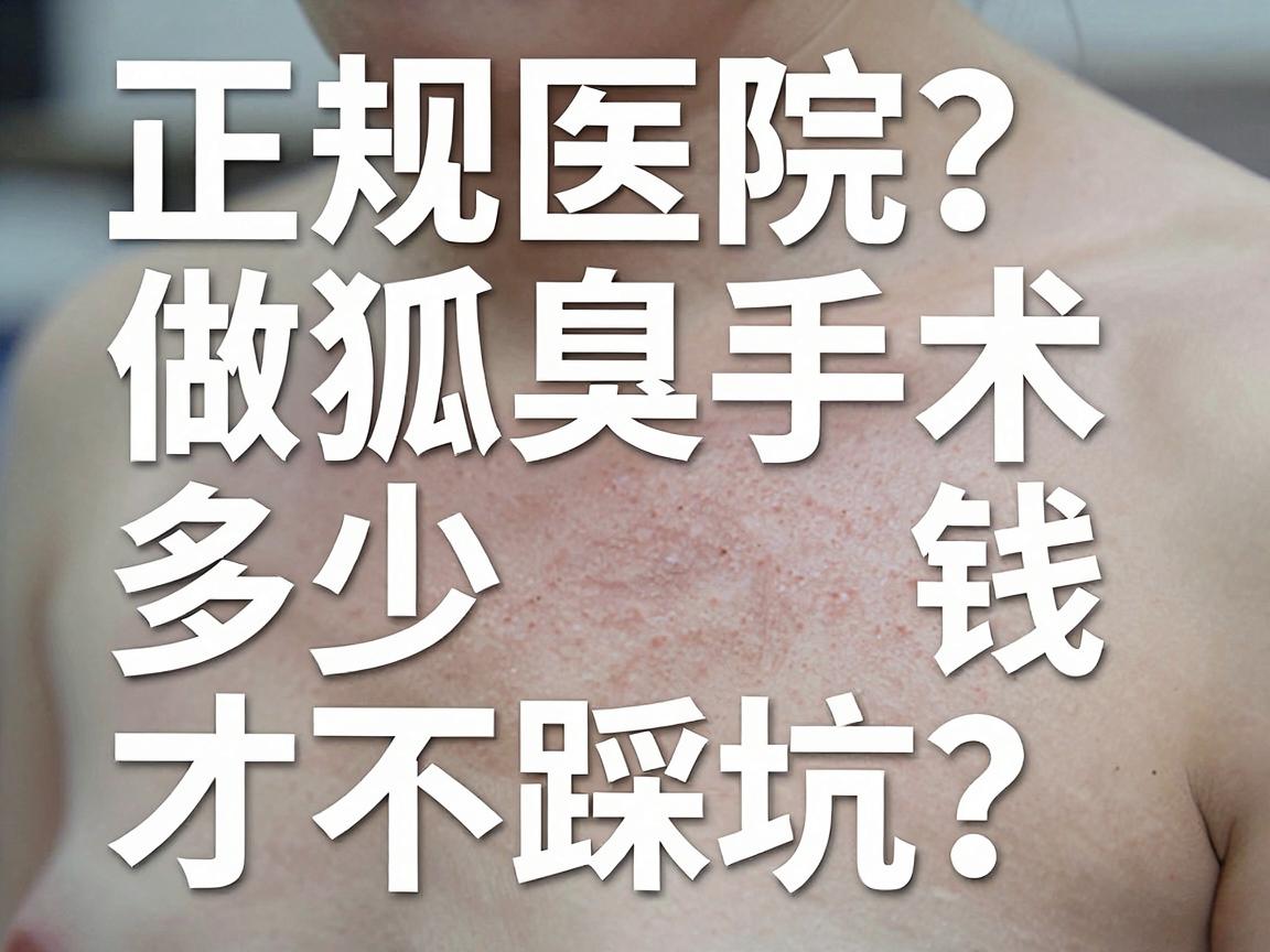 正规医院做狐臭多少钱？做狐臭手术多少钱才不踩坑？一文说透