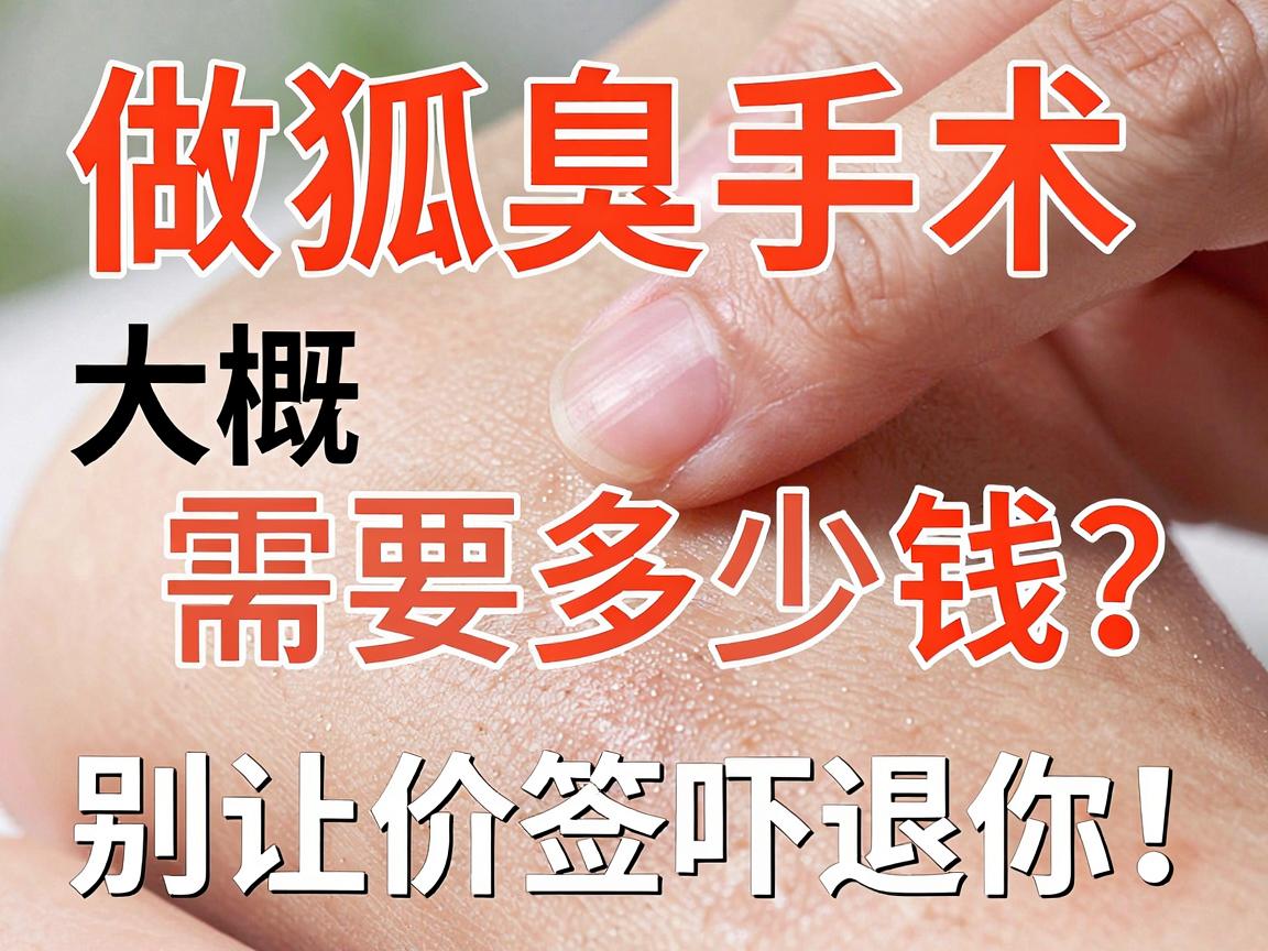 狐臭手术价格揭秘，做狐臭手术大概需要多少钱？别让价签吓退你！
