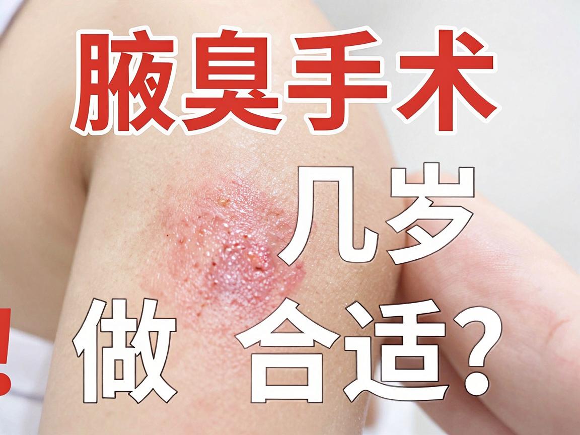 腋臭手术几岁做合适？家长必看！腋臭手术年龄与时机全解析