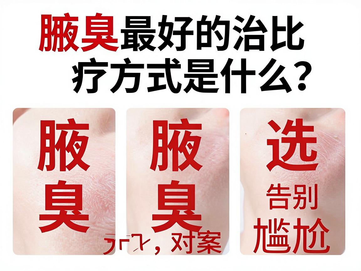 腋臭最好的治疗方式是什么？这几种腋臭治疗方案对比，选对告别尴尬
