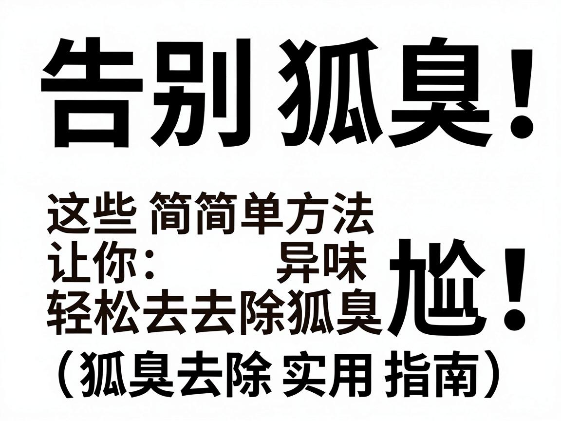 告别狐臭尴尬！这些简单方法让你轻松去除狐臭异味（狐臭去除实用指南）