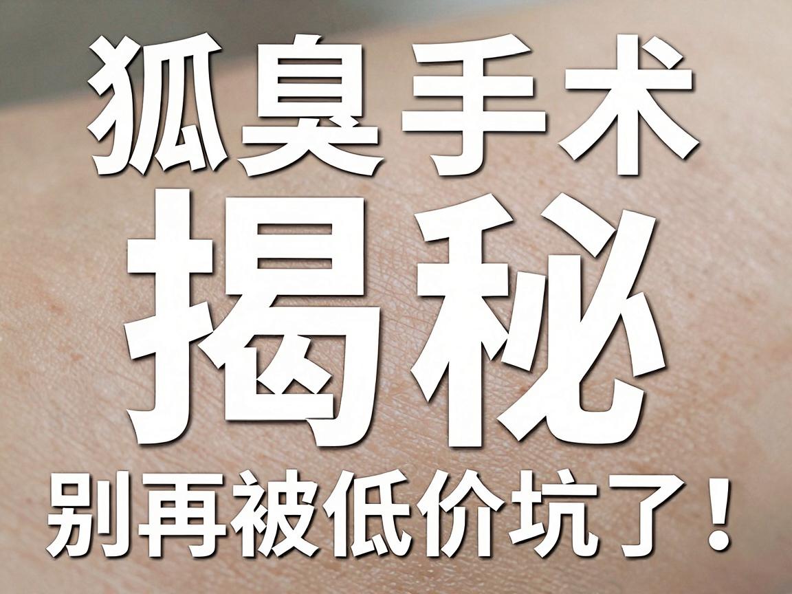 狐臭手术价格大揭秘，别再被低价坑了！狐臭手术价格究竟相差在哪里？