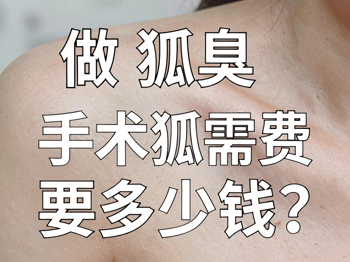 做狐臭手术大概需要多少钱？一文讲清狐臭手术费用构成与省钱攻略
