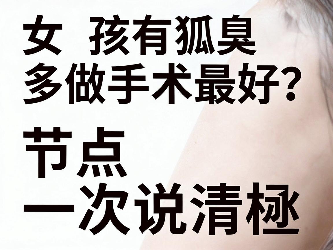女孩有狐臭多大年龄做手术最好？这3个关键年龄节点一次说清楚