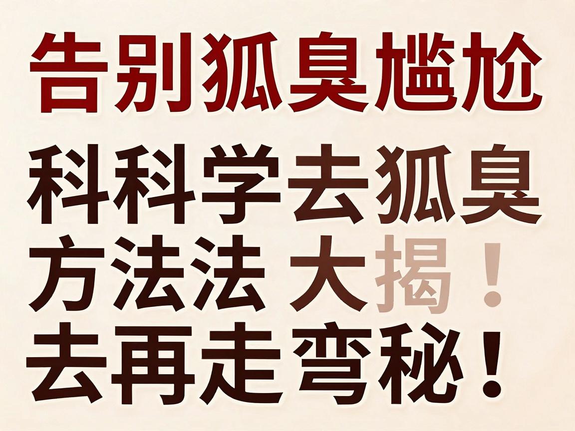 告别狐臭尴尬，科学去狐臭方法大揭秘！去狐臭别再走弯路