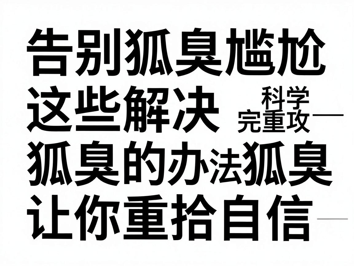 告别狐臭尴尬,这些解决狐臭的办法让你重拾自信—科学应对狐臭的完整攻略 告别狐臭尴尬,这些解决狐臭的办法让你重拾自信—科学应对狐臭的完整攻略