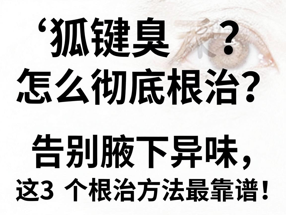 狐臭怎么彻底根治？告别腋下异味，这3个根治方法最靠谱！