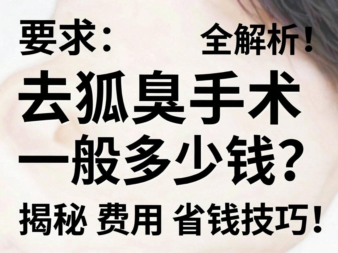 去狐臭手术一般多少钱？揭秘费用构成与省钱技巧，去狐臭手术价格全解析