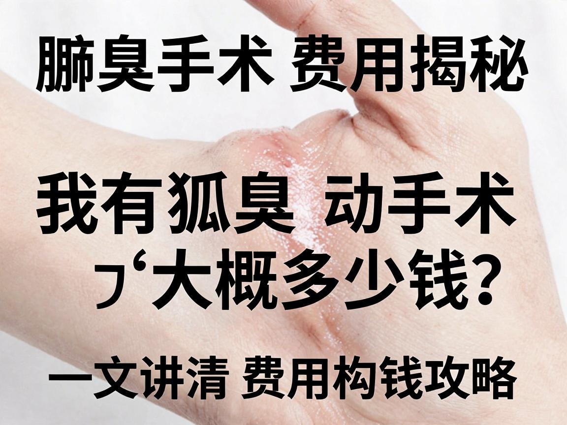 腋臭手术费用揭秘，我有狐臭动手术大概多少钱？一文讲清费用构成与省钱攻略