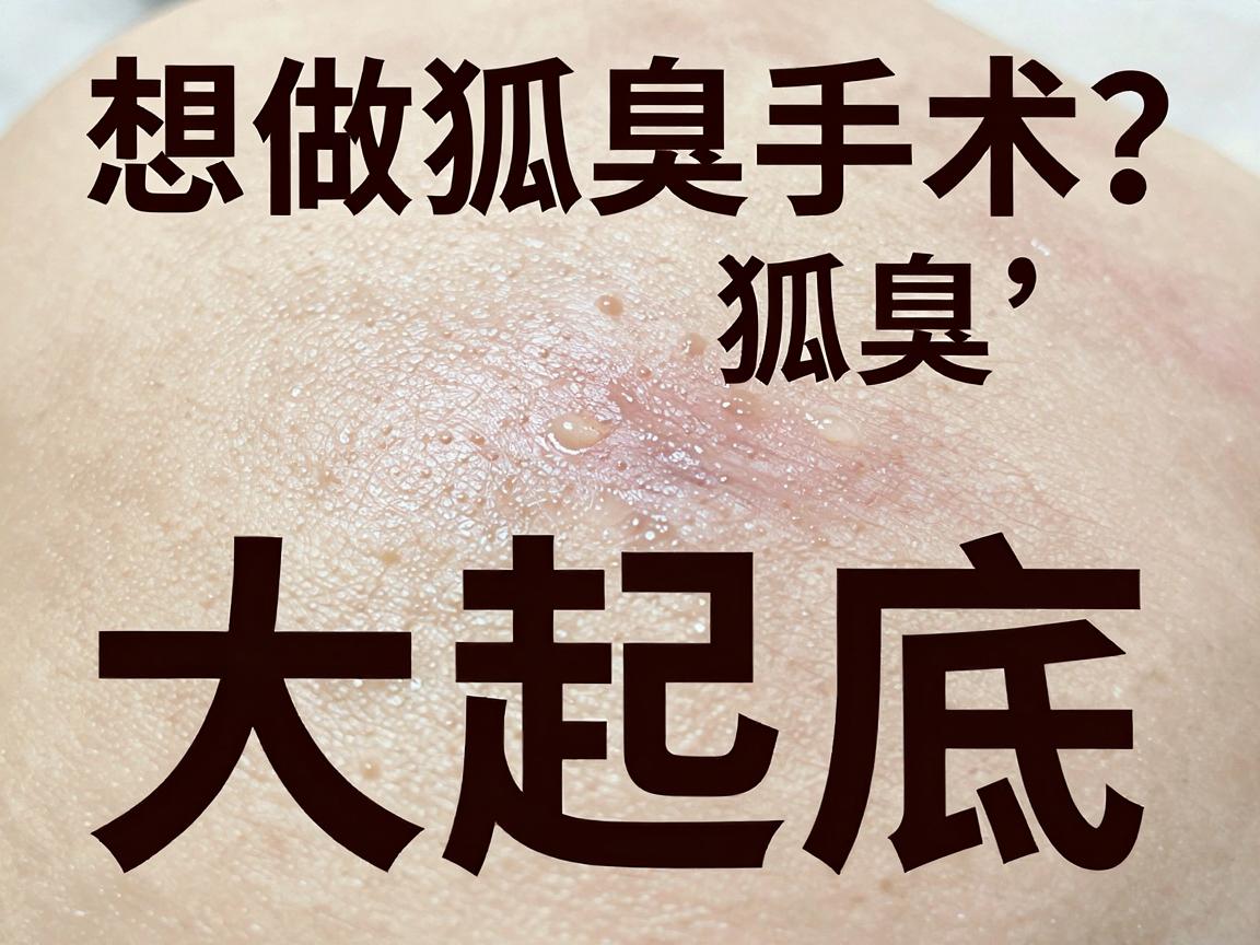狐臭手术价格大起底，想做狐臭手术？先看懂狐臭手术价格里的这些门道
