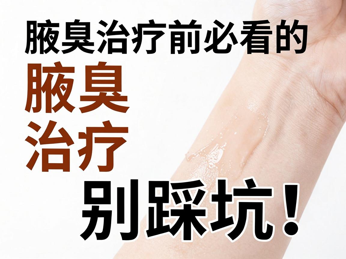 腋臭治疗别踩坑！腋臭治疗前必看的三种主流方案对比
