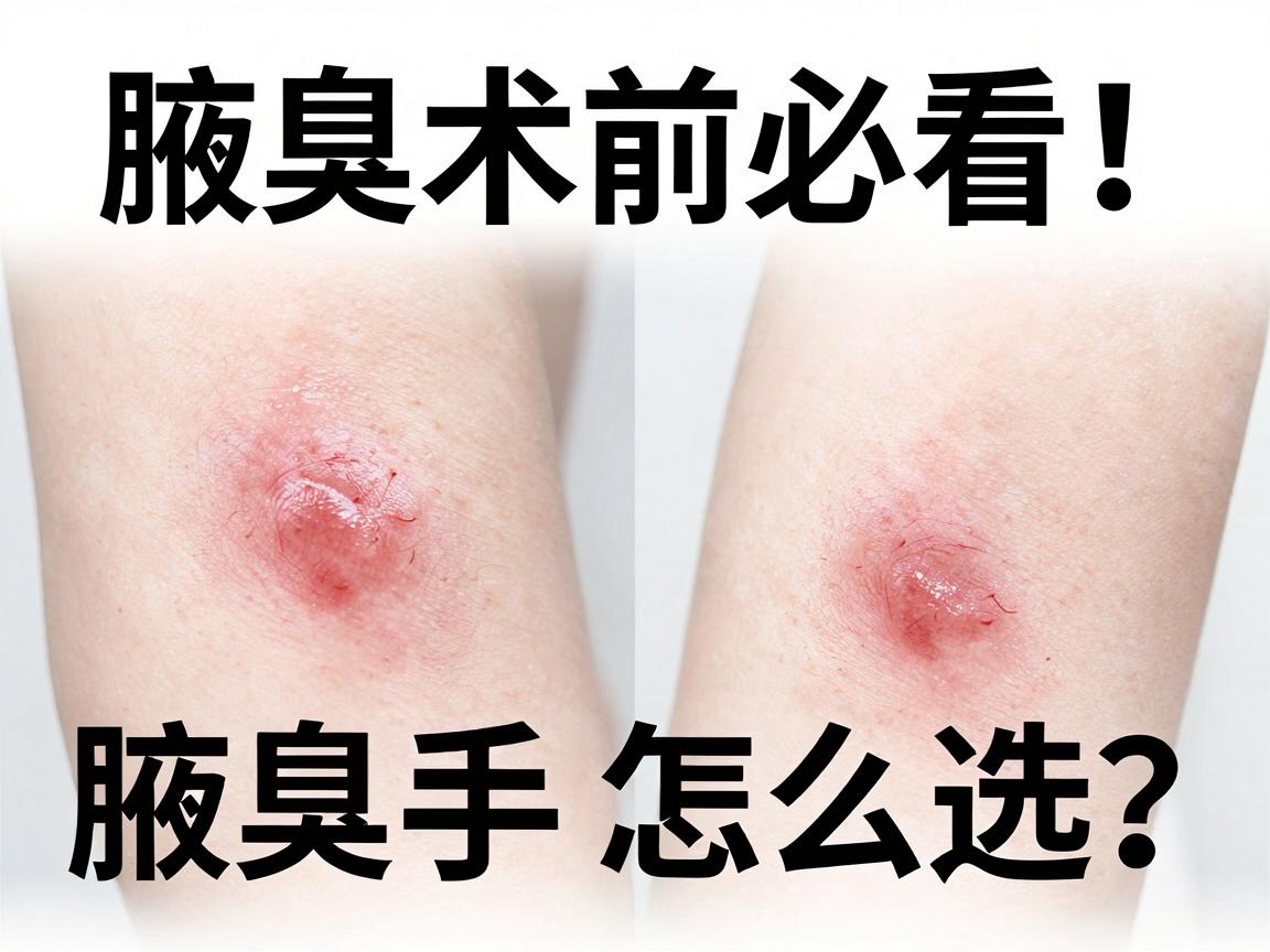 腋臭手术前必看！腋臭手术方式对比，这几种腋臭手术怎么选？