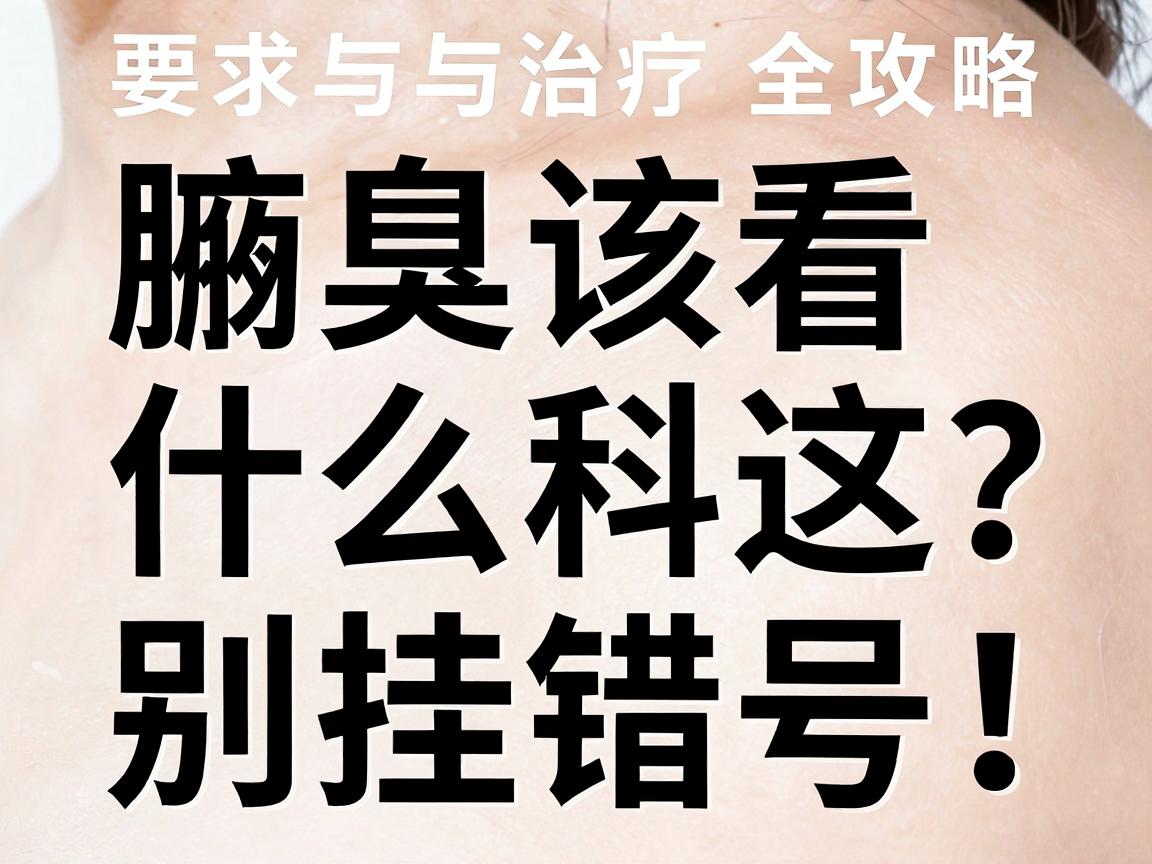 腋臭该看什么科？别挂错号！腋臭诊疗科室选择与治疗全攻略
