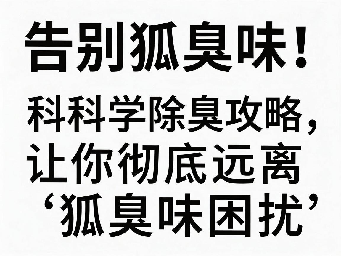 告别狐臭味！这份科学除臭攻略，让你彻底远离狐臭味困扰