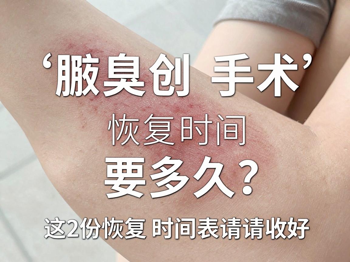 腋臭微创手术恢复时间要多久？这份恢复时间表请收好