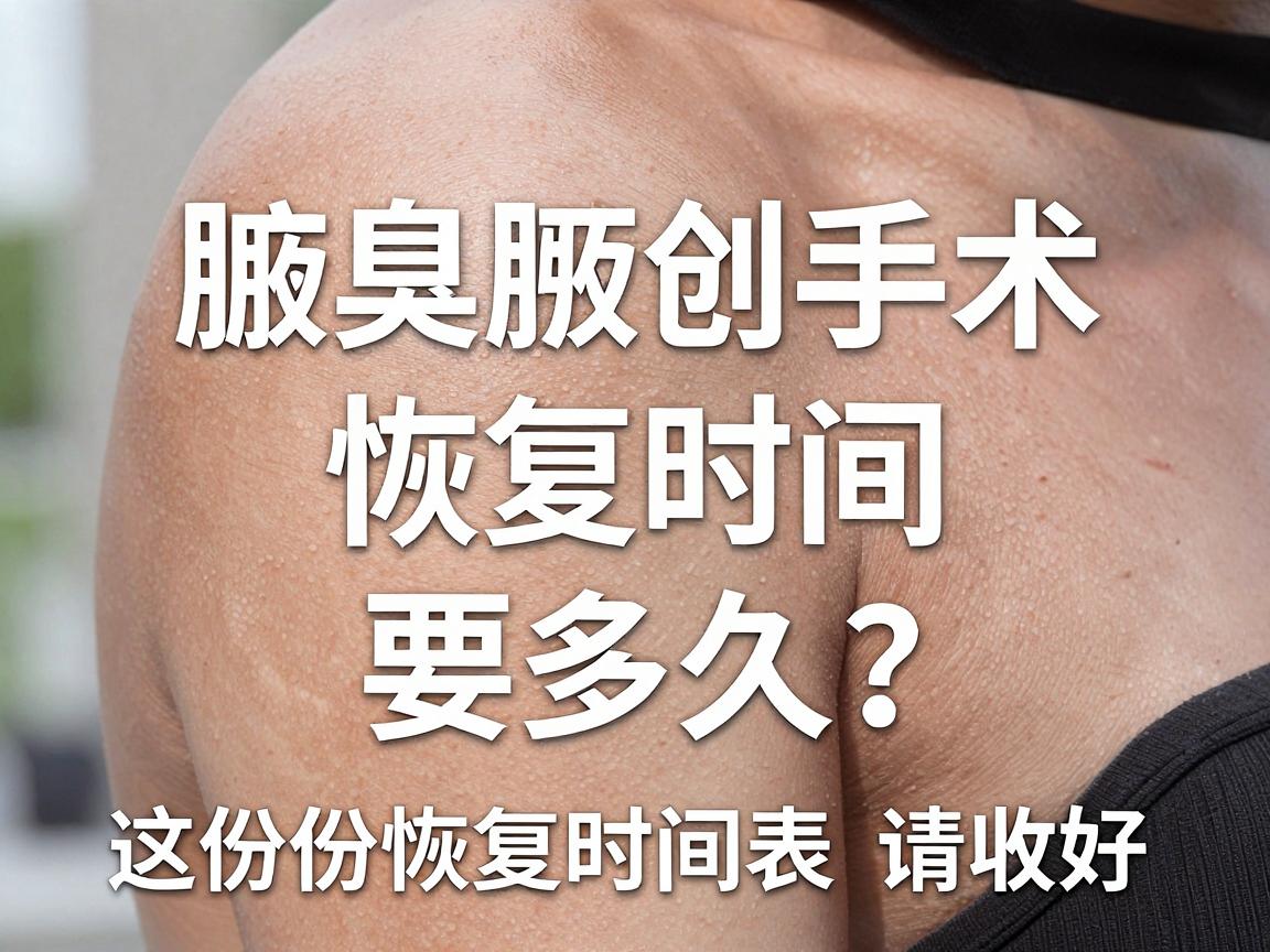 腋臭微创手术恢复时间要多久？这份恢复时间表请收好