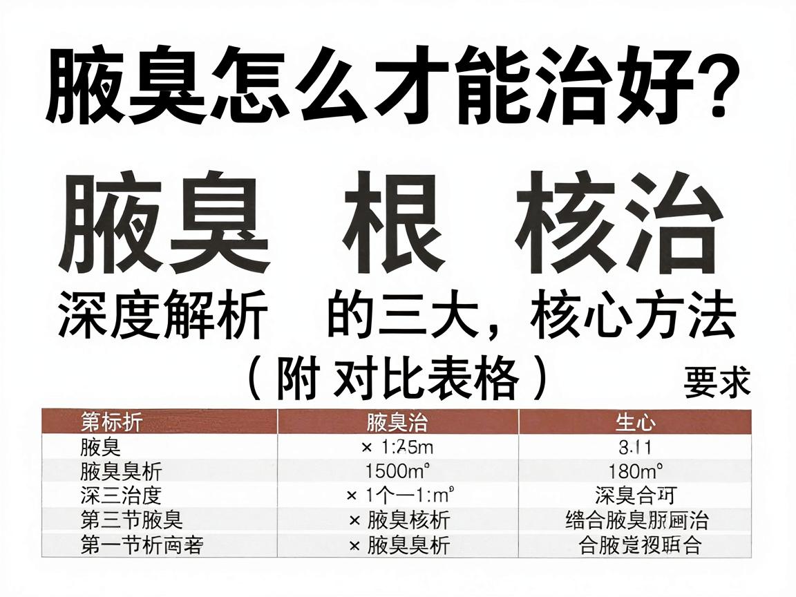 腋臭怎么才能治好？深度解析腋臭根治的三大核心方法（附对比表格）